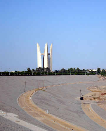 Lotus monument at Aswan High Dam